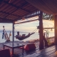 Hammock with Laptop
