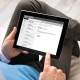Man Reading Email on iPad