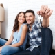 Happy Couple Moving into Home