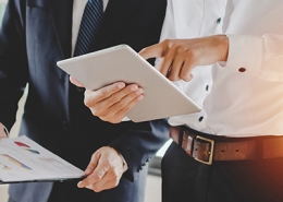 Business Men with Tablet
