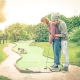 Couple Mini Golfing
