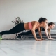 Two Girls Working Out at Home