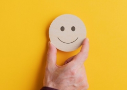 Wooden Cut Smiley Face