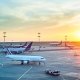 Sunset at Airport