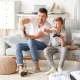 Father & Son Playing Video Games