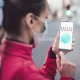 Woman with Coronavirus Tracking