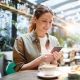 Woman on her Smartphone