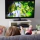 Girl Watching Movie on Couch