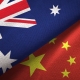 China & Australia Flags