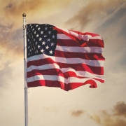 American Flag Waving