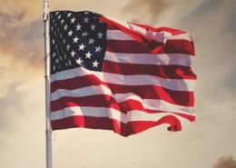 American Flag Waving