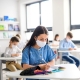 Kids in School with Face Mask