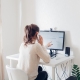 Girl Working at Home
