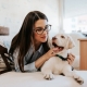 Girl with her Dog