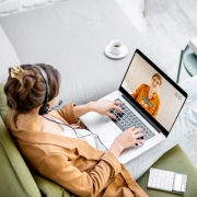Girl Remote Working