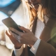 Girl using her Phone