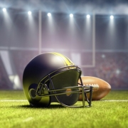 Football and Helmet