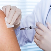 Vaccine going in Arm