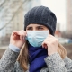 Girl in Face Mask in the Winter