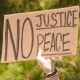 No Justice No Peace Sign