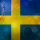 Covid-19 on Swedish Flag