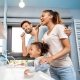 Family Brushing Teeth