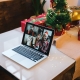 Friends on Video Chat for Christmas