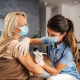 Older Woman Getting Covid Vaccine