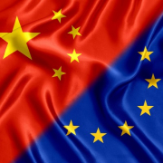 China & EU Flags