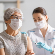 Woman Getting Vaccine