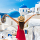 Woman Traveling in Greece